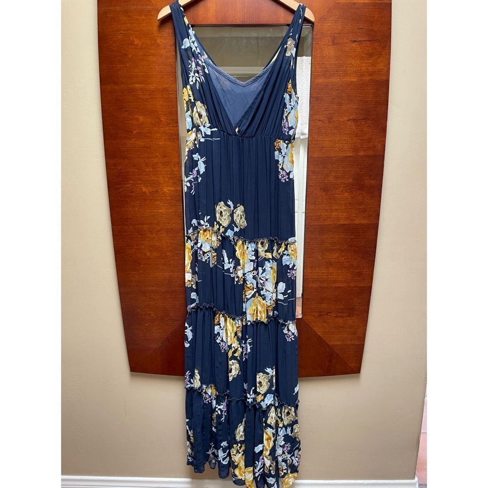 Floral Navy Maxi Dress